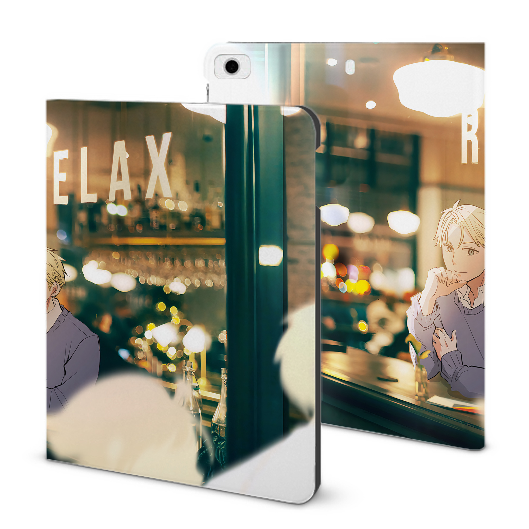 （画像用） SPY×FAMILY间谍家家酒 IPad ケース ブック型 PUレザー TPU 耐衝撃 軽量 薄型 ペン収納なし 全面保護 IPad 各モデル対応